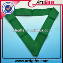 Cor verde medalha de poliéster cinta plaina